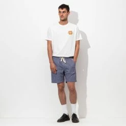 Banks Journal Leon Elastic Walkshort Shorts Indigo -Banks Journal store unnamed file 428