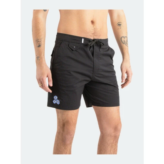 Banks Journal Petals Boardshort Shorts Black 6 Banks Journal Petals Boardshort Shorts Black - Image 4