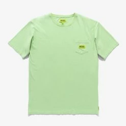 Banks Journal Deepest Reaches Label Tee Shirt - Washed Lime T-Shirts