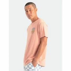 Banks Journal Slice Faded Tee Shirt T-Shirts Rose Tan -Banks Journal store unnamed file 507