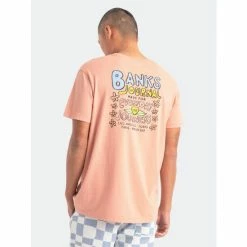 Banks Journal Slice Faded Tee Shirt T-Shirts Rose Tan -Banks Journal store unnamed file 508
