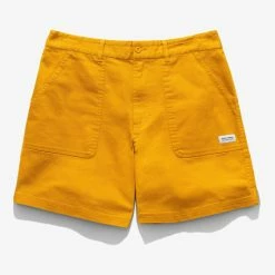 Banks Journal Big Bear Twill Walkshort - Dark Mustard Shorts