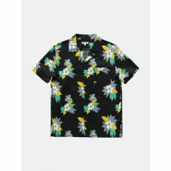 Banks Journal Islands S/S Woven Shirt Shirts Black