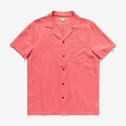 Banks Journal Brighton S/S Woven Shirt - Faded Rose Shirts
