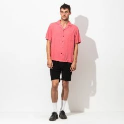 Banks Journal Brighton S/S Woven Shirt - Faded Rose Shirts -Banks Journal store unnamed file 556