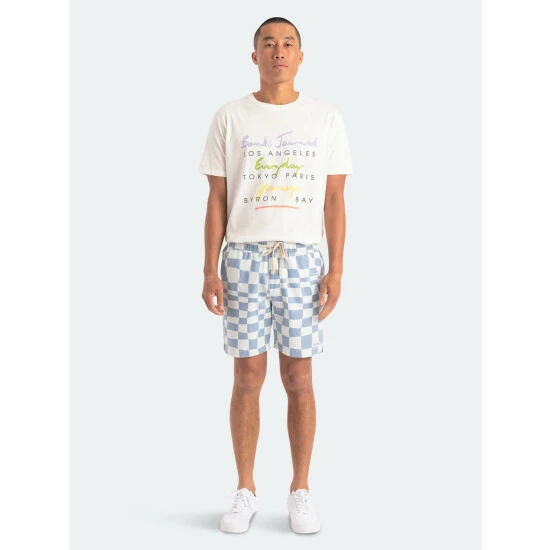 Banks Journal Spacey Elastic Walkshort Shorts Dust Blue 8 Banks Journal Spacey Elastic Walkshort Shorts Dust Blue - Image 6