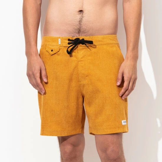 Banks Journal Slow Boardshort - Dark Mustard Shorts 5 Banks Journal Slow Boardshort - Dark Mustard Shorts - Image 3