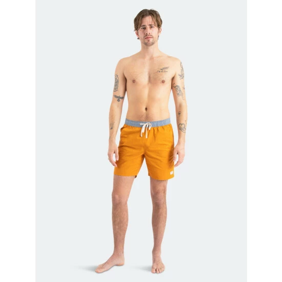 Banks Journal Primary Elastic Boardshort Shorts Deep Mustard 8 Banks Journal Primary Elastic Boardshort Shorts Deep Mustard - Image 6