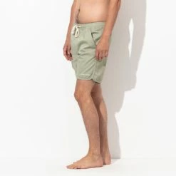 Banks Journal Label Elastic Boardshort - Green Tea Shorts -Banks Journal store unnamed file 689