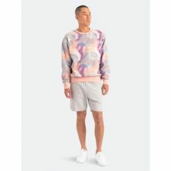 Banks Journal Lense Crew Pinted Fleece Sweatshirts, Sweaters & Hoodies Rose Tan -Banks Journal store unnamed file 69