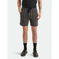 Banks Journal Pathway Stripe Elastic Walkshort Shorts Black -Banks Journal store unnamed file 705