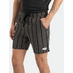 Banks Journal Pathway Stripe Elastic Walkshort Shorts Black -Banks Journal store unnamed file 706