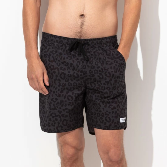 Banks Journal Wilder Elastic Boardshort - Black Shorts 6 Banks Journal Wilder Elastic Boardshort - Black Shorts - Image 4