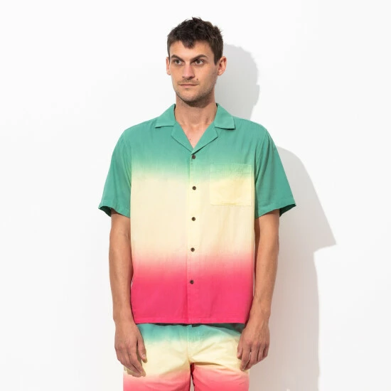 Banks Journal Deepest Reaches Fade S/S Woven Shirt Shirts 5 Banks Journal Deepest Reaches Fade S/S Woven Shirt Shirts - Image 3