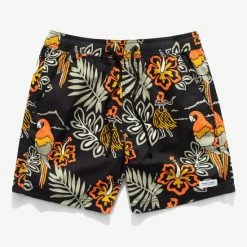 Banks Journal Aloha Club Elastic Boardshort Shorts Black