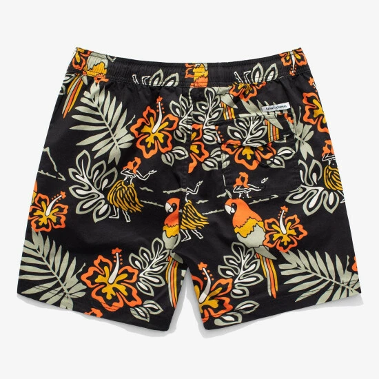 Banks Journal Aloha Club Elastic Boardshort Shorts Black 4 Banks Journal Aloha Club Elastic Boardshort Shorts Black - Image 2