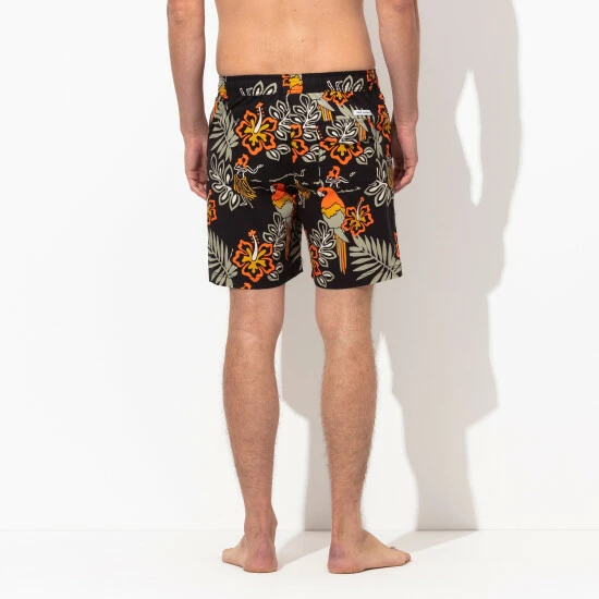 Banks Journal Aloha Club Elastic Boardshort Shorts Black 7 Banks Journal Aloha Club Elastic Boardshort Shorts Black - Image 5