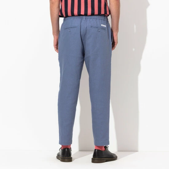 Banks Journal Supply Linen Pant- Moonlight Denim & Bottoms Moon Light 8 Banks Journal Supply Linen Pant- Moonlight Denim & Bottoms Moon Light - Image 6