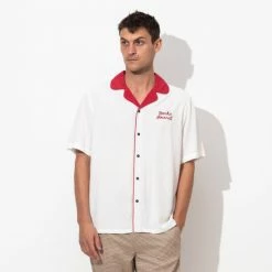 Banks Journal Mahalo S-S Woven Shirt Shirts Off White -Banks Journal store unnamed file 770
