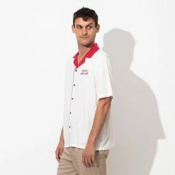 Banks Journal Mahalo S-S Woven Shirt Shirts Off White -Banks Journal store unnamed file 771