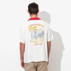 Banks Journal Mahalo S-S Woven Shirt Shirts Off White -Banks Journal store unnamed file 772
