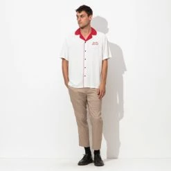 Banks Journal Mahalo S-S Woven Shirt Shirts Off White -Banks Journal store unnamed file 773
