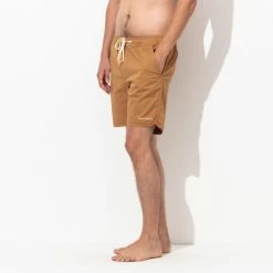 Banks Journal Label Elastic Boardshort - Tobacco Shorts 11 Banks Journal Label Elastic Boardshort - Tobacco Shorts -Banks Journal store unnamed file 795