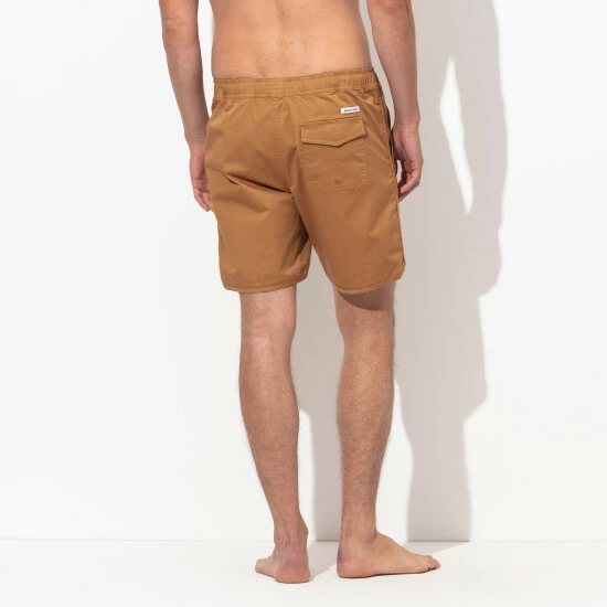 Banks Journal Label Elastic Boardshort - Tobacco Shorts 7 Banks Journal Label Elastic Boardshort - Tobacco Shorts - Image 5