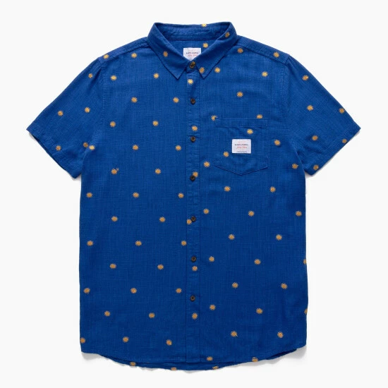 Banks Journal Shine S/S Woven Shirt Shirts Blue 3 Banks Journal Shine S/S Woven Shirt Shirts Blue