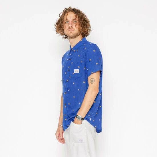 Banks Journal Shine S/S Woven Shirt Shirts Blue 4 Banks Journal Shine S/S Woven Shirt Shirts Blue - Image 2
