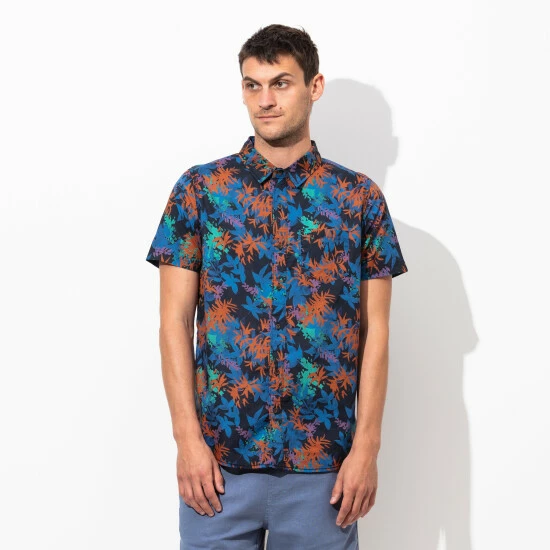 Banks Journal Sundays S-S Woven Shirt Shirts Dirty Denim 5 Banks Journal Sundays S-S Woven Shirt Shirts Dirty Denim - Image 3