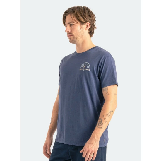 Banks Journal Palm Swirl Faded Tee Shirt T-Shirts Insignia Blue 6 Banks Journal Palm Swirl Faded Tee Shirt T-Shirts Insignia Blue - Image 4