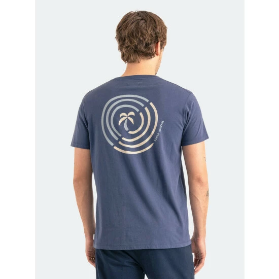 Banks Journal Palm Swirl Faded Tee Shirt T-Shirts Insignia Blue 7 Banks Journal Palm Swirl Faded Tee Shirt T-Shirts Insignia Blue - Image 5
