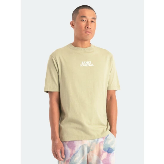 Banks Journal Sub Heading Trader Tee Shirt T-Shirts Green Tea 4 Banks Journal Sub Heading Trader Tee Shirt T-Shirts Green Tea - Image 2