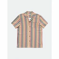 Banks Journal Paddock S/S Woven Shirt Shirts Bone