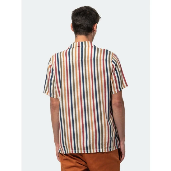 Banks Journal Paddock S/S Woven Shirt Shirts Bone 6 Banks Journal Paddock S/S Woven Shirt Shirts Bone - Image 4