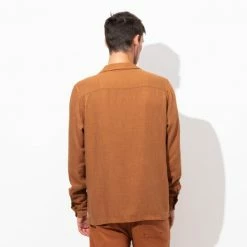 Banks Journal Brighton L/S Woven Shirt Shirts Tobacco -Banks Journal store unnamed file 860