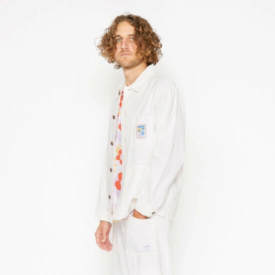 Banks Journal Oasis Drifter Jacket Coats, Jackets & Blazers Off White - Image 3