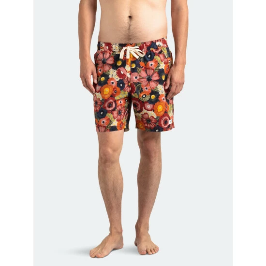 Banks Journal Lotus Boardshort Swimwear Mahogany 5 Banks Journal Lotus Boardshort Swimwear Mahogany - Image 3