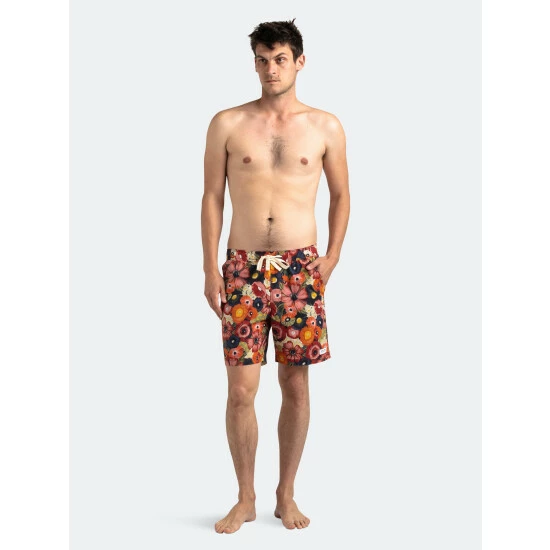Banks Journal Lotus Boardshort Swimwear Mahogany 8 Banks Journal Lotus Boardshort Swimwear Mahogany - Image 6