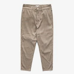Banks Journal Downtown Plaid Pant Denim & Bottoms Taupe