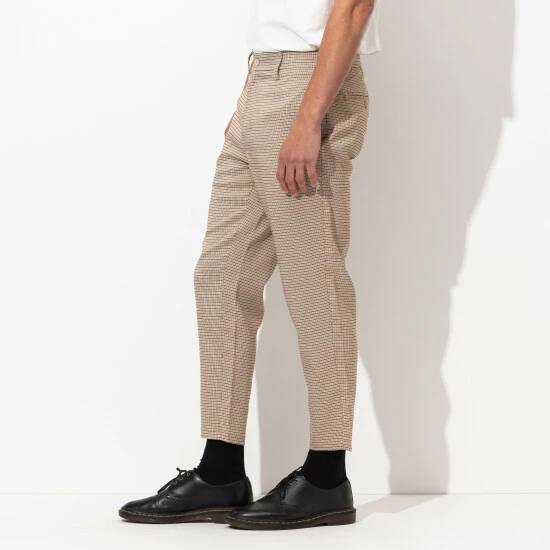 Banks Journal Downtown Plaid Pant Denim & Bottoms Taupe 6 Banks Journal Downtown Plaid Pant Denim & Bottoms Taupe - Image 4