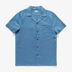 Banks Journal Brighton S/S Woven Shirt-Moon Light Shirts