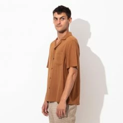 Banks Journal Brighton S/S Woven Shirt - Tobacco Shirts 9 Banks Journal Brighton S/S Woven Shirt - Tobacco Shirts -Banks Journal store unnamed file 964