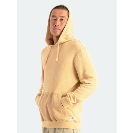Banks Journal Labowe Hood Transeasonal Fleece Sweatshirts, Sweaters & Hoodies Taupe - Image 3